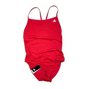 adidas Women's Red One-Piece Swimsuit